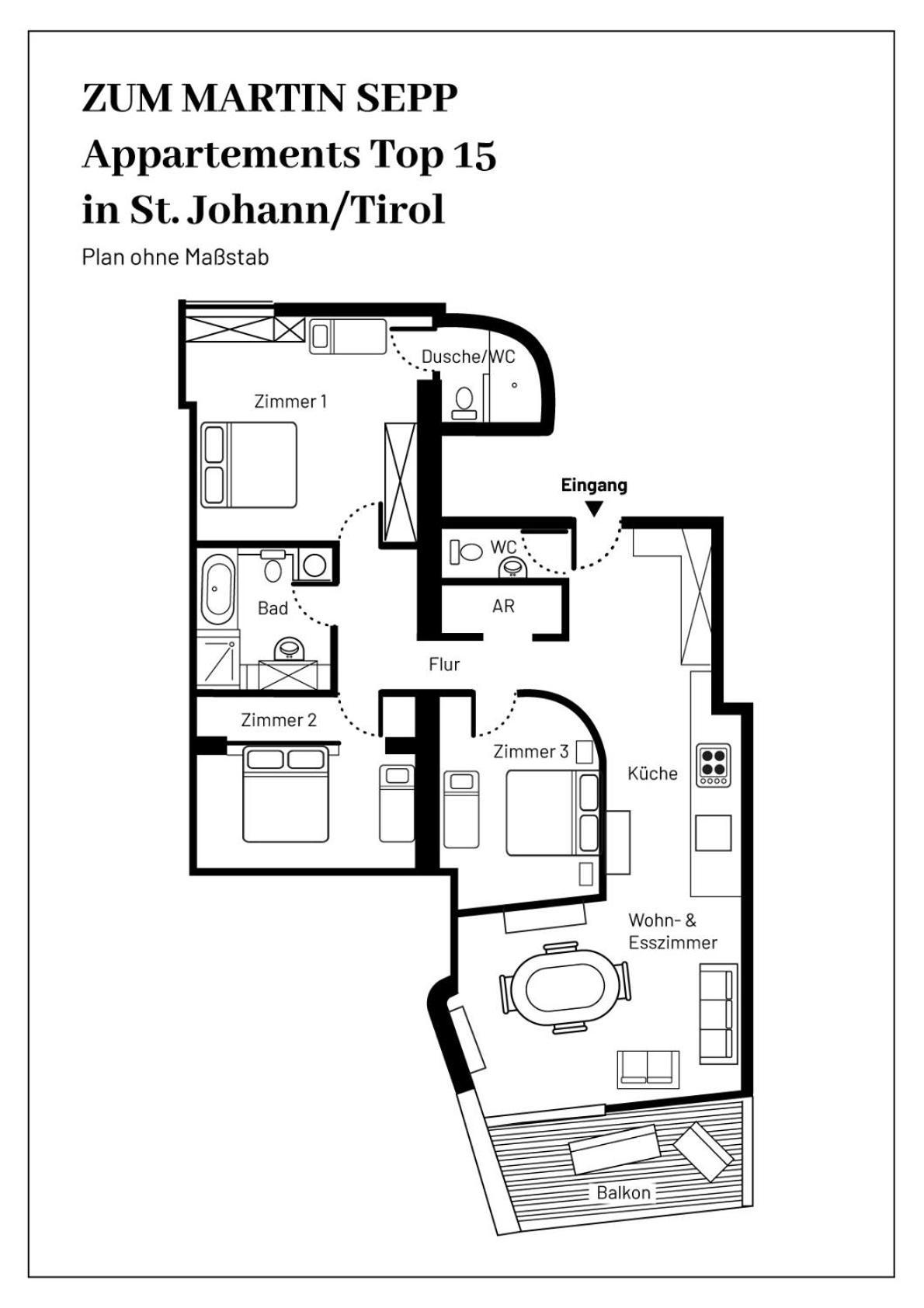 Zum Martin Sepp Appartements Im Martinshof Sankt Johann in Tirol Exterior foto